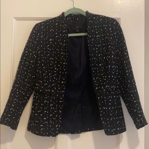 J.Crew dotted blazer — Navy Blue